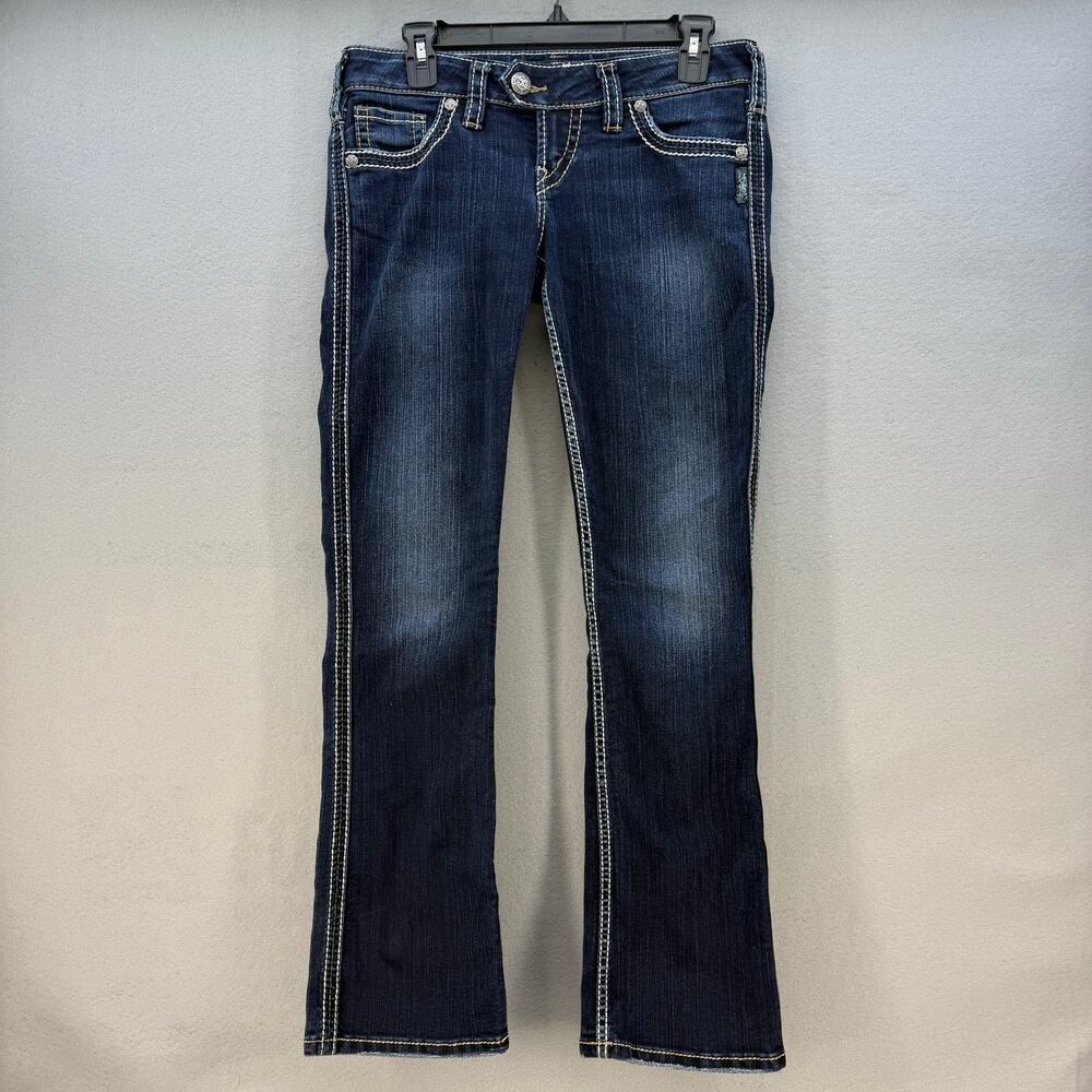 Silver Jeans Women's Boot Cut Jeans - Dark Blue